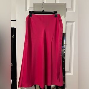 Brand new H&M satin hot pink skirt